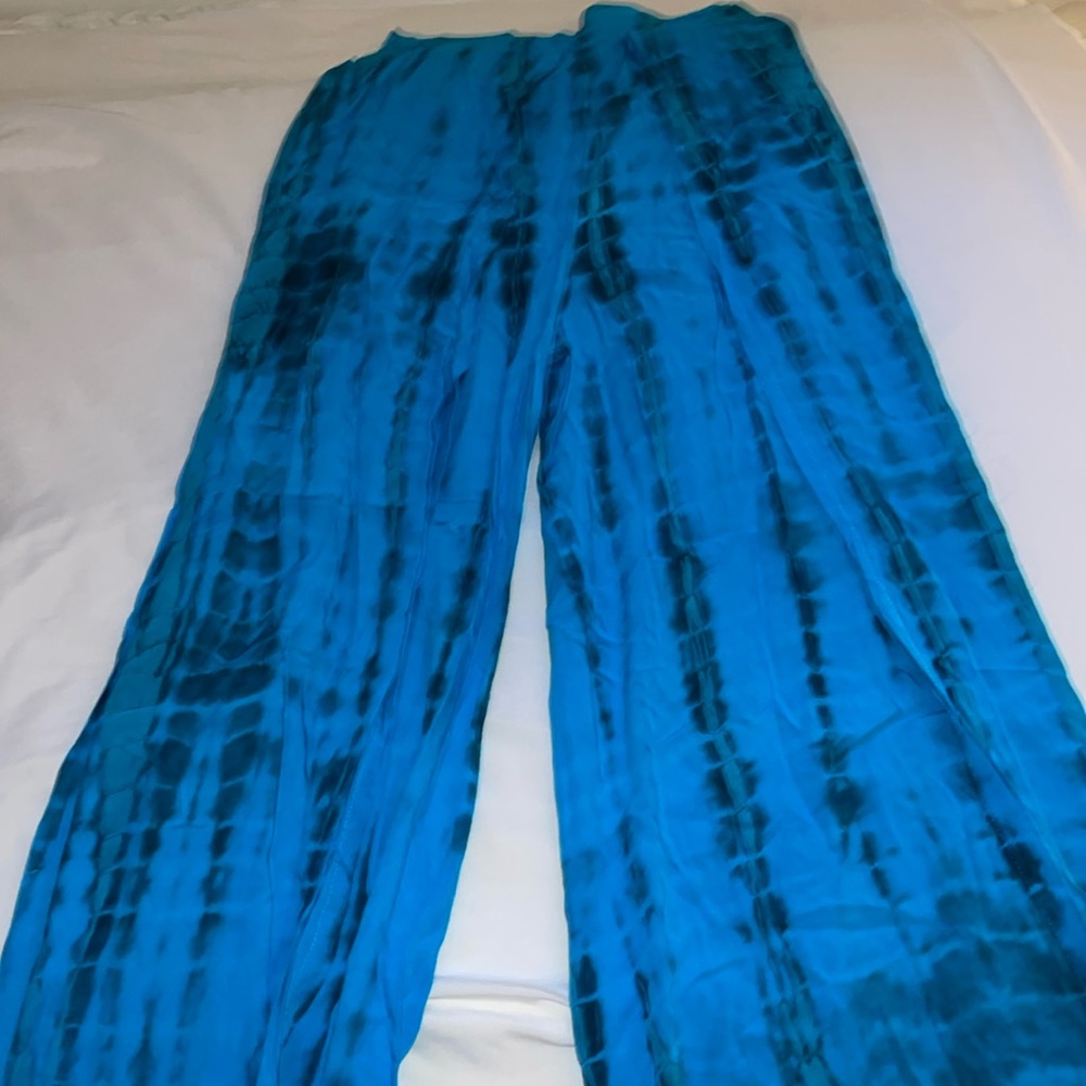Tie dye flare pants